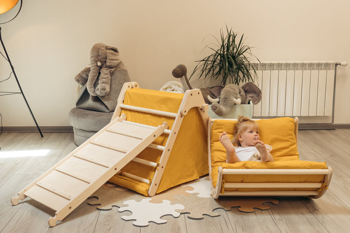 Fold up SET with accessories (mustard)