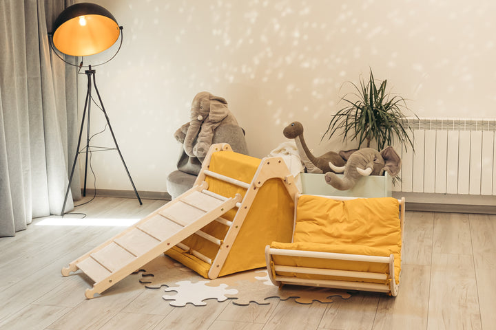 Fold up SET with accessories (mustard)
