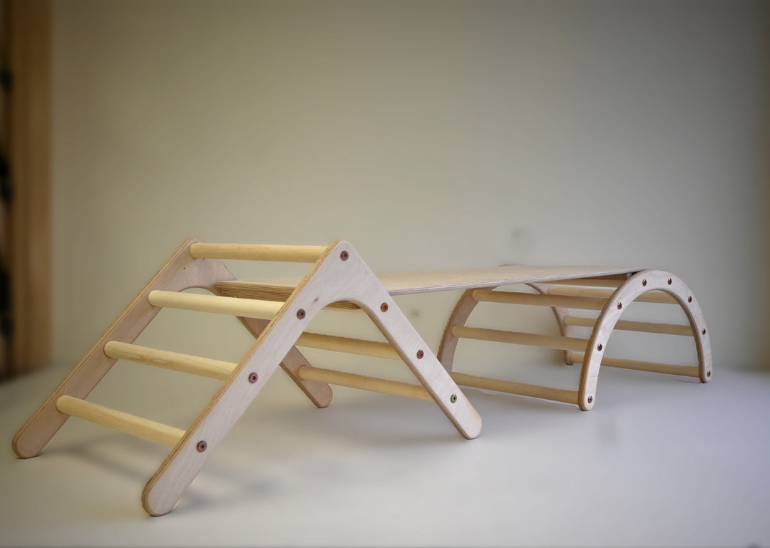 Mini climbing SET consists of Mini triangle + Sliding Board + Mini arch