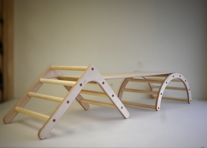 Mini climbing SET consists of Mini triangle + Sliding Board + Mini arch