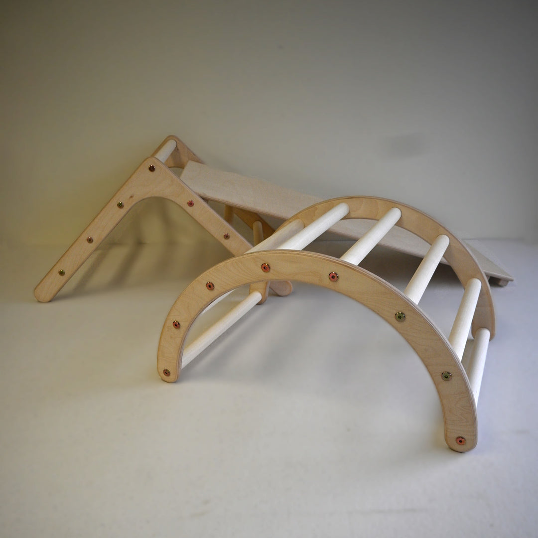 Mini climbing SET consists of Mini triangle + Sliding Board + Mini arch
