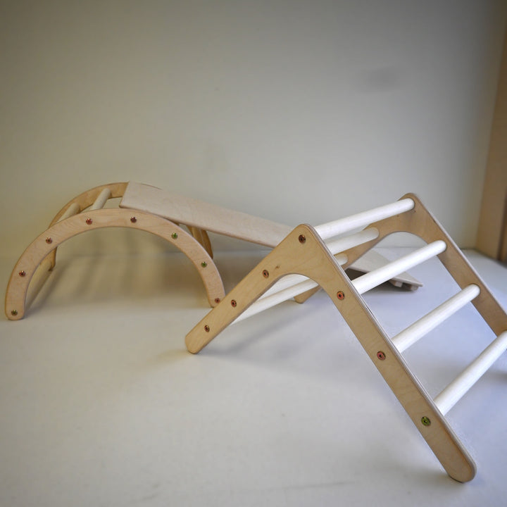 Mini climbing SET consists of Mini triangle + Sliding Board + Mini arch
