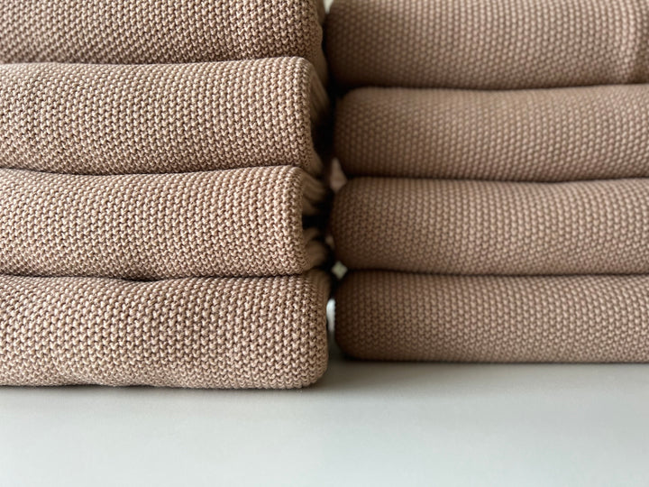 Brown 100% merino wool blanket