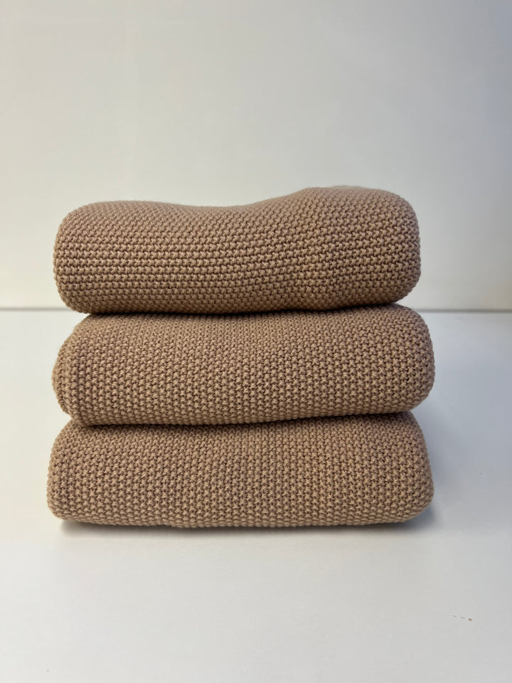 Brown 100% merino wool blanket