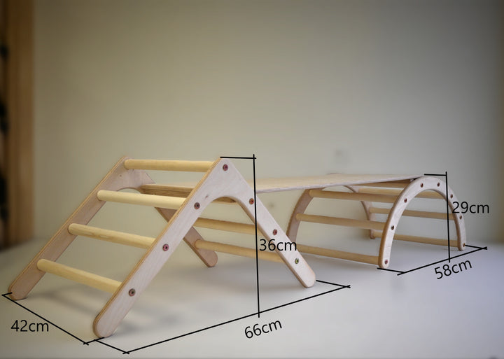 Mini climbing SET consists of Mini triangle + Sliding Board + Mini arch