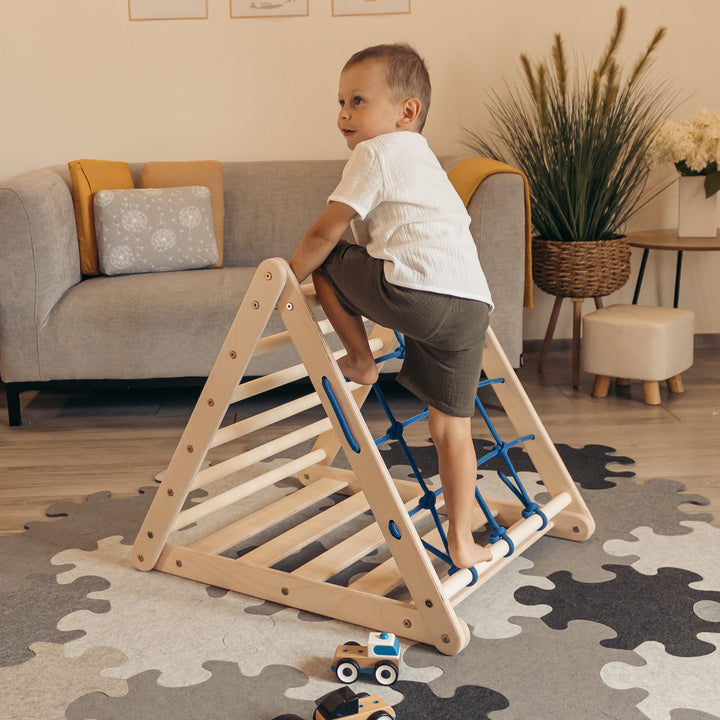Mini climb up triangle with sliding board