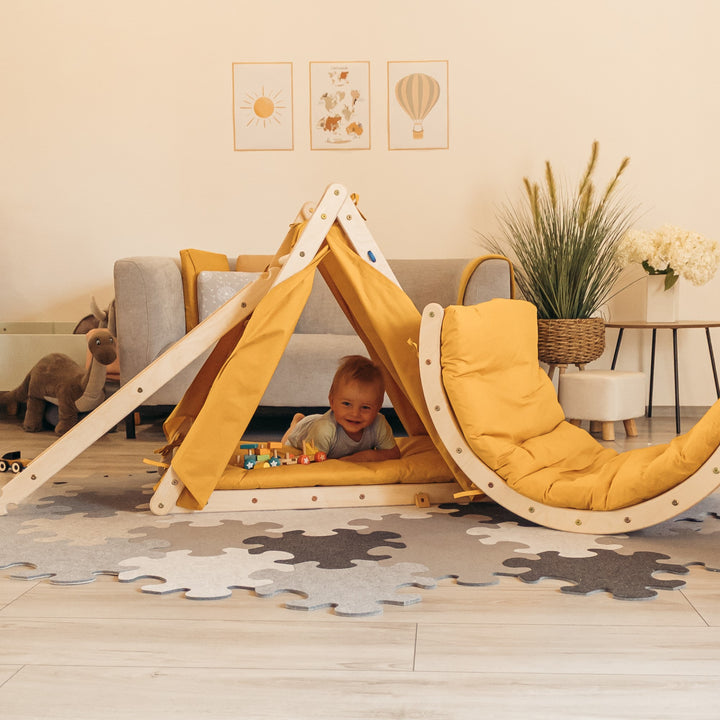 Climb up SET with accessories (mustard)