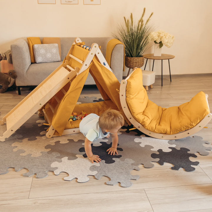 Climb up SET with accessories (mustard)