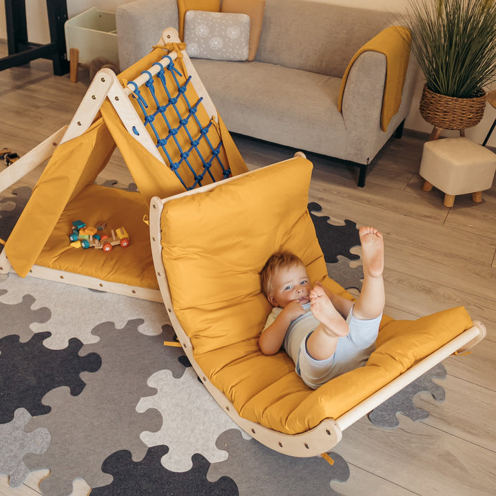 Climb up SET with accessories (mustard)