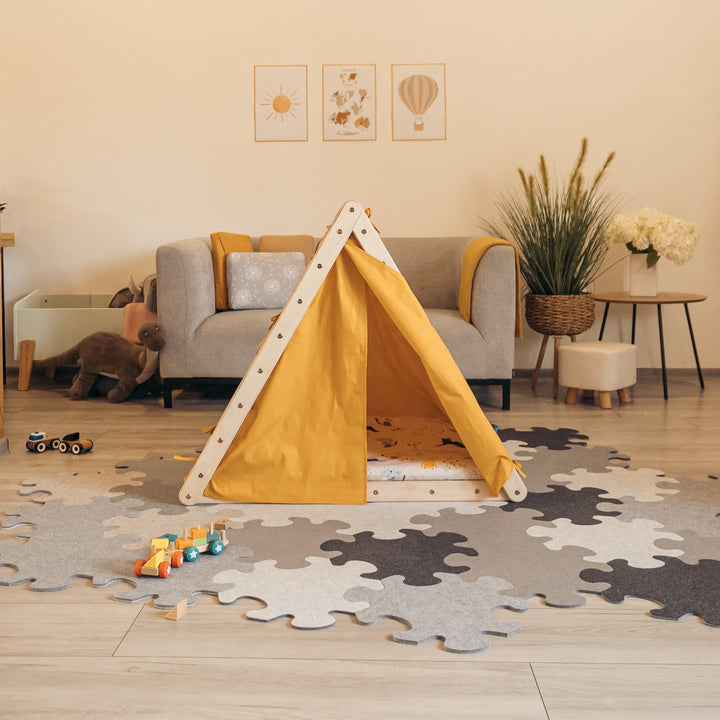 Climb up SET with accessories (mustard+cats)