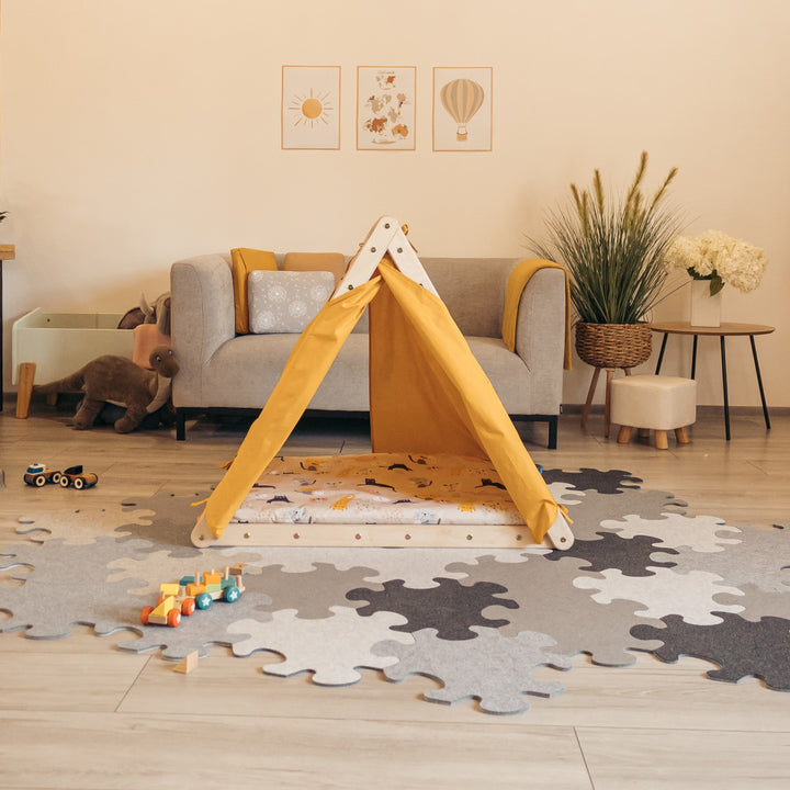 Climb up SET with accessories (mustard+cats)