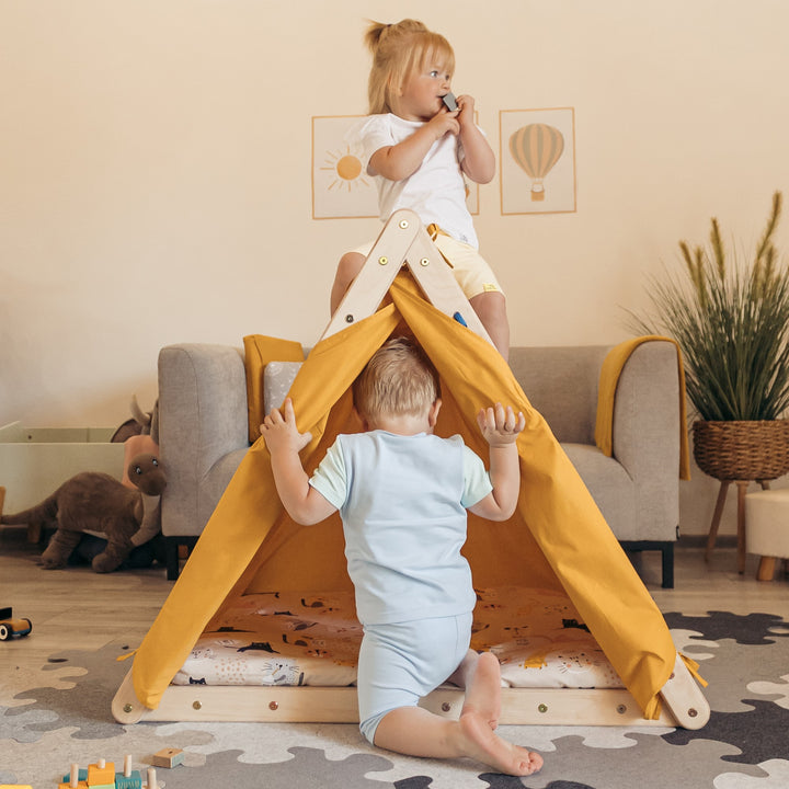 Climb up SET with accessories (mustard+cats)