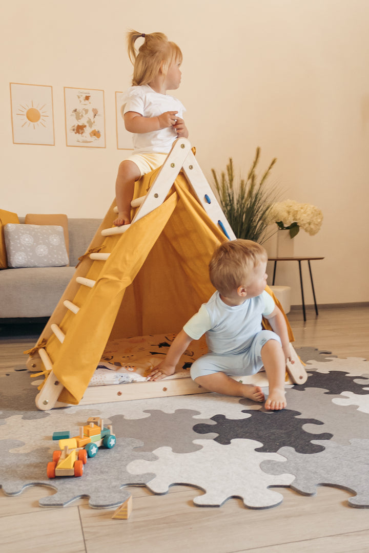 Climb up SET with accessories (mustard+cats)